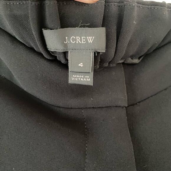 J. Crew Black Elastic Back Trousers Size 4 - Picture 5 of 7